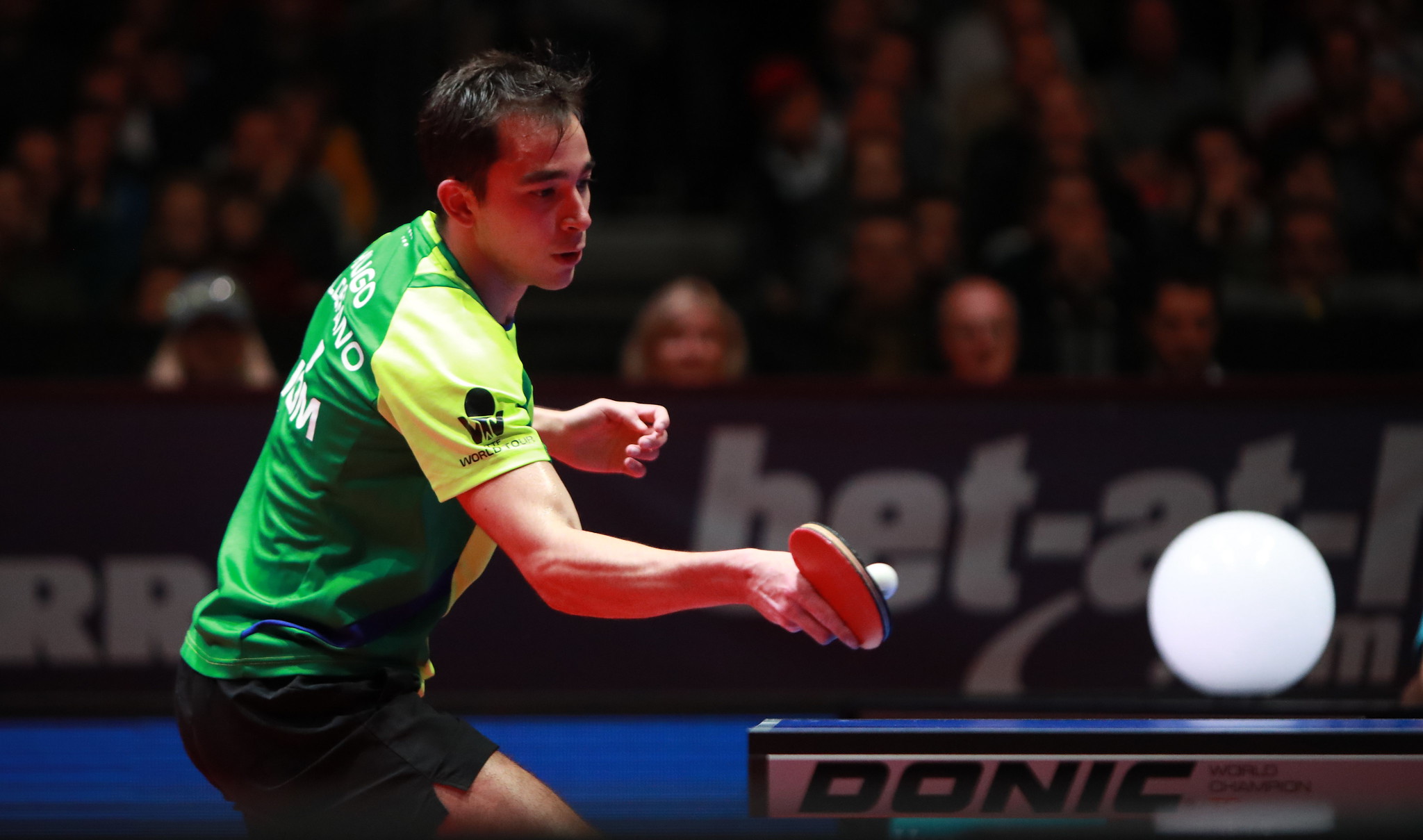 Hugo Calderano estreará na Copa do Mundo já nas oitavas de final (Crédito: ITTF)