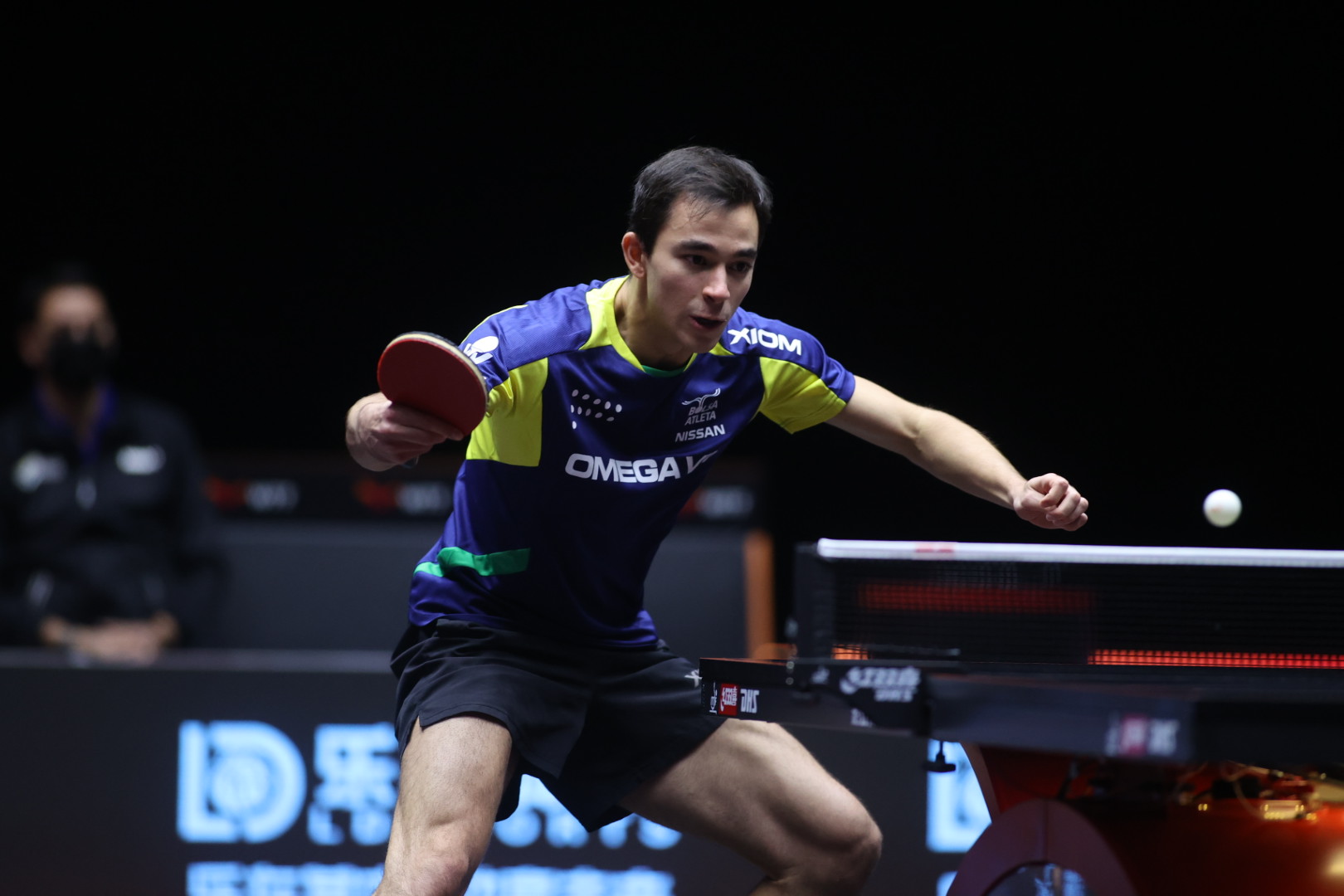 Hugo disputou o WTT Macau em novembro (Crédito: Divulgação/ITTF)