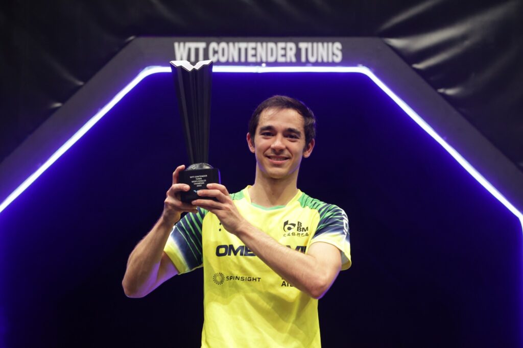 Hugo conquistou na Tunísia seu segundo título WTT (Crédito: Remy Gros)